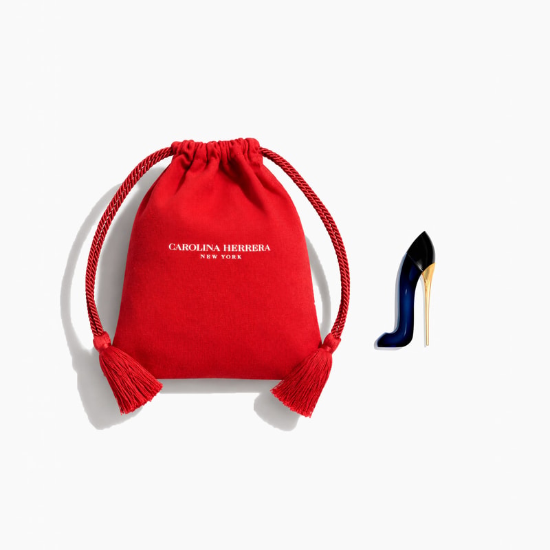 black pouch and a miniature
