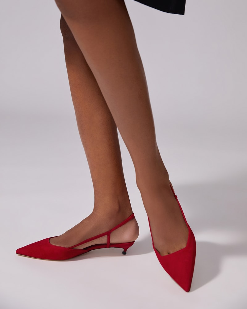 Slingback Kitten Heels