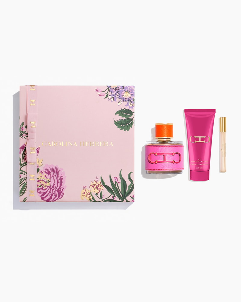 CH Insignia Leather 100ml Eau de Parfum, 100ml Body Lotion and 10ml Megaspritzer