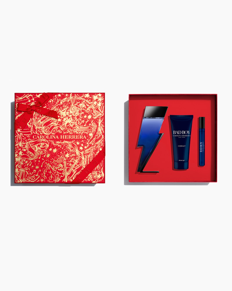 Bad Boy Cobalt 100ml Eau de Parfum, 100ml Shower Gel and 10ml Megaspritzer