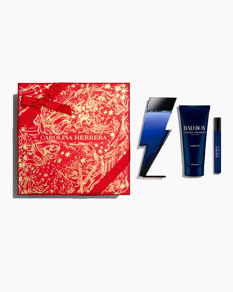 Bad Boy Cobalt 100ml Eau de Parfum, 100ml Shower Gel and 10ml Megaspritzer