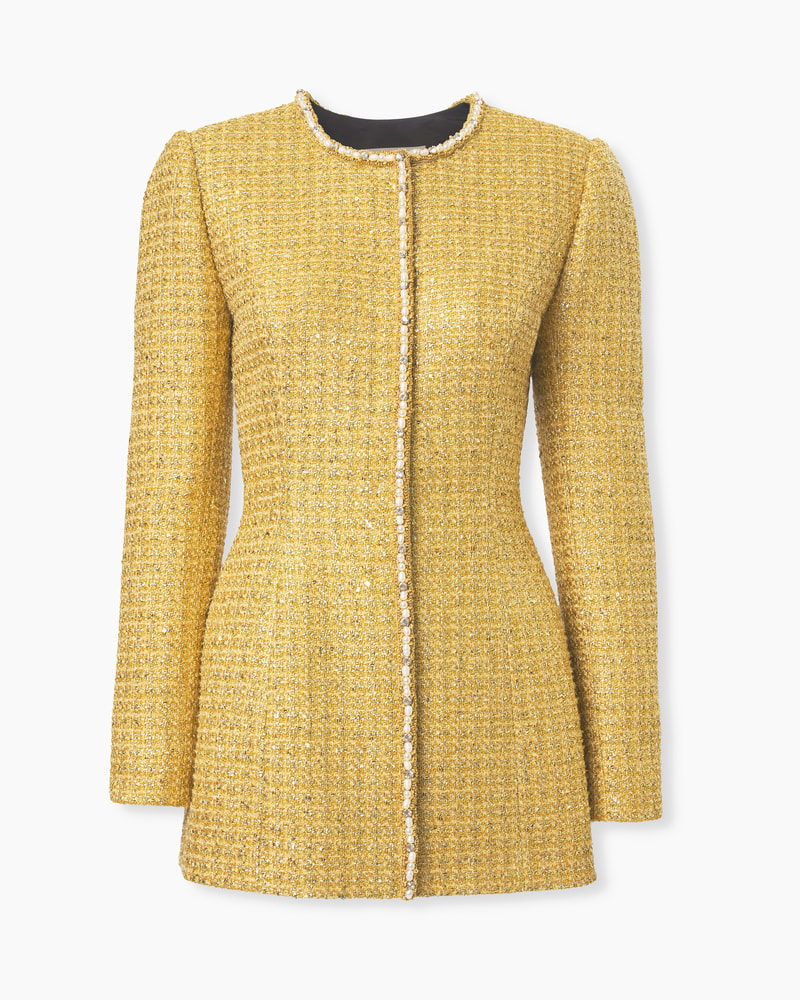 Embellished Lurex Tweed Jacket