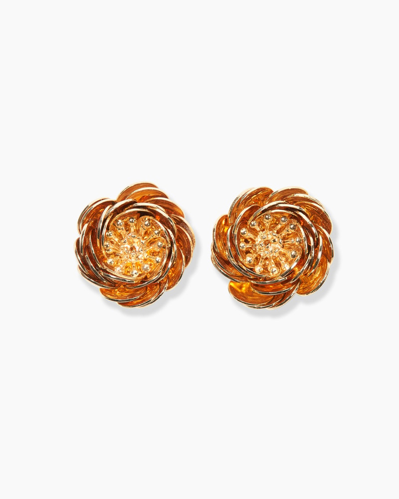 Metal Flower Earrings