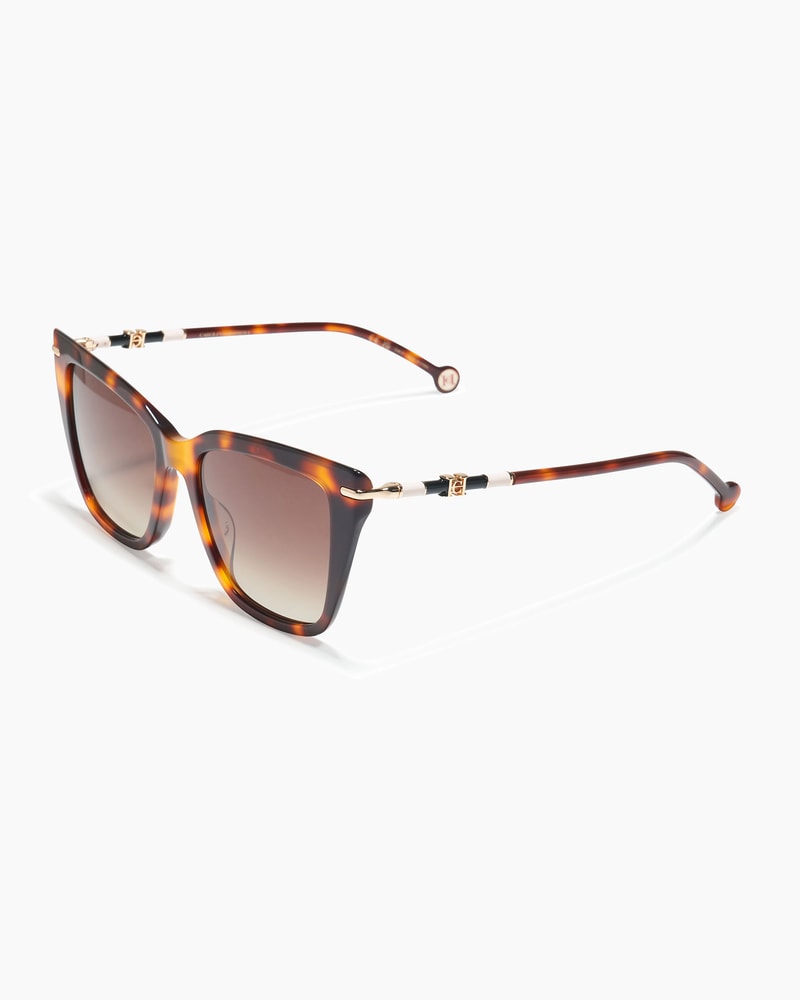 Cat Eye Sunglasses with Temple Detail
