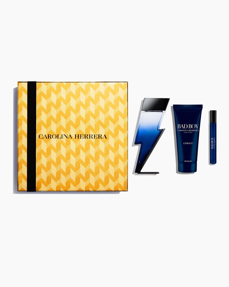 Bad Boy Cobalt 100ml Eau de Parfum, 100ml Shower Gel and 10ml Megaspritzer
