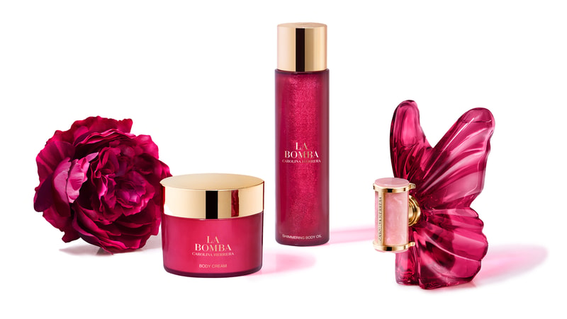 Collection de parfums Carolina Herrera La Bomba avec parfum, crème pour le corps et huile scintillante