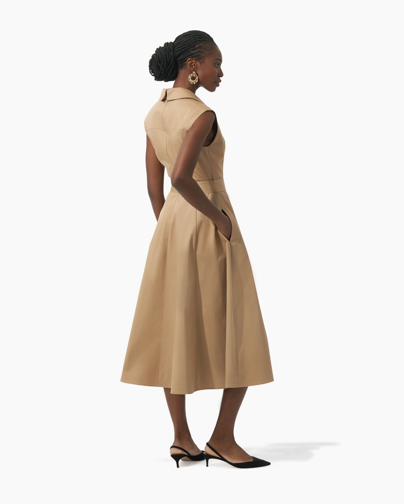 Belted Trench Midi Dress Ready to Wear Carolina Herrera