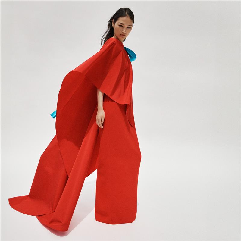 Women's Fashion Vestido Rojo Ch Carolina Herrera Red Dresses For Women  For Sale