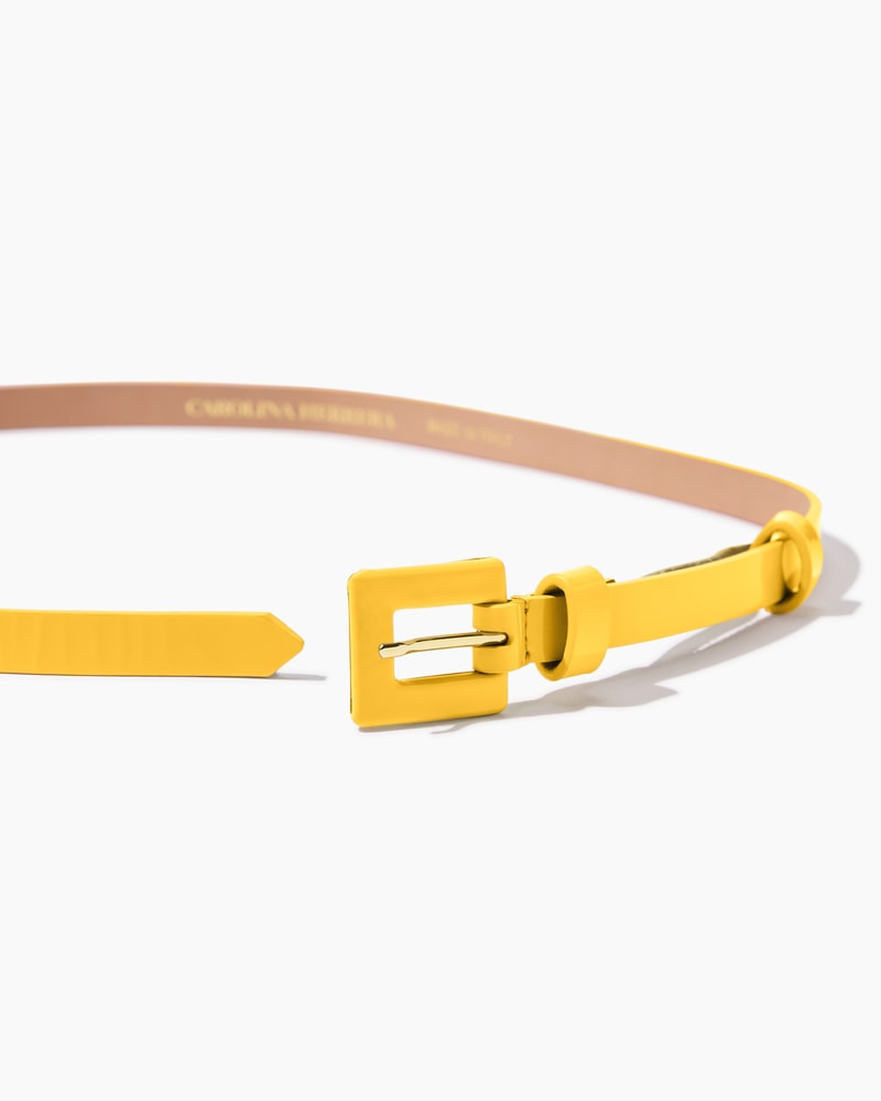 Skinny 90s Patent Leather Belt Accessories Carolina Herrera