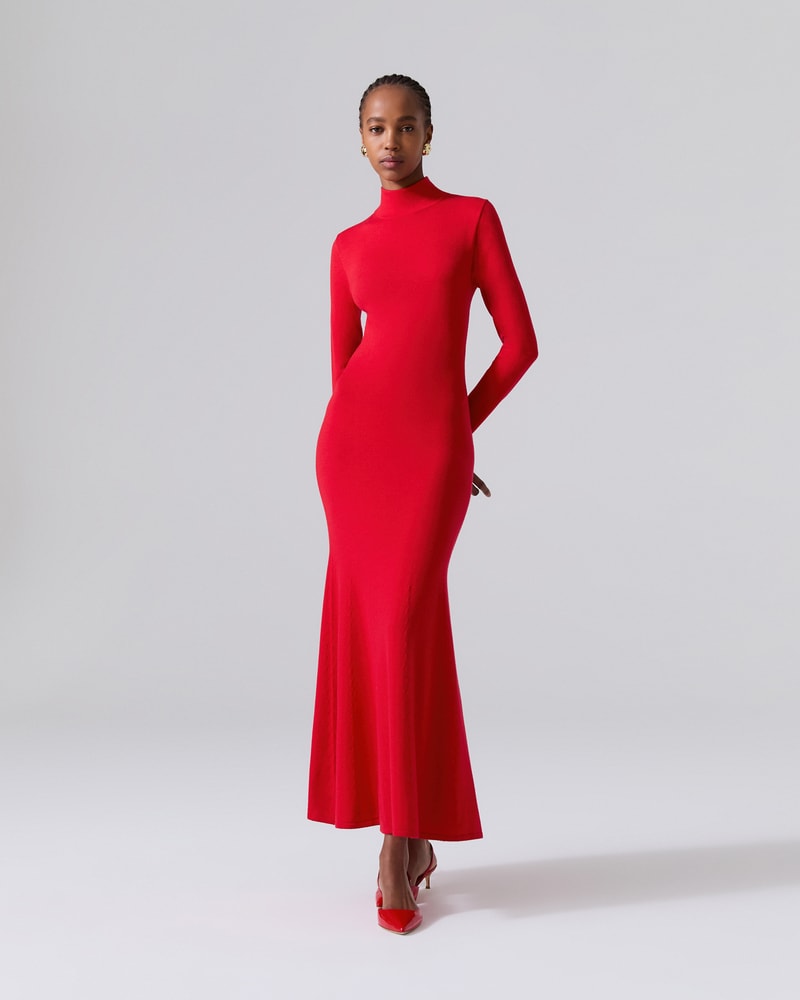 Turtleneck evening gowns on sale