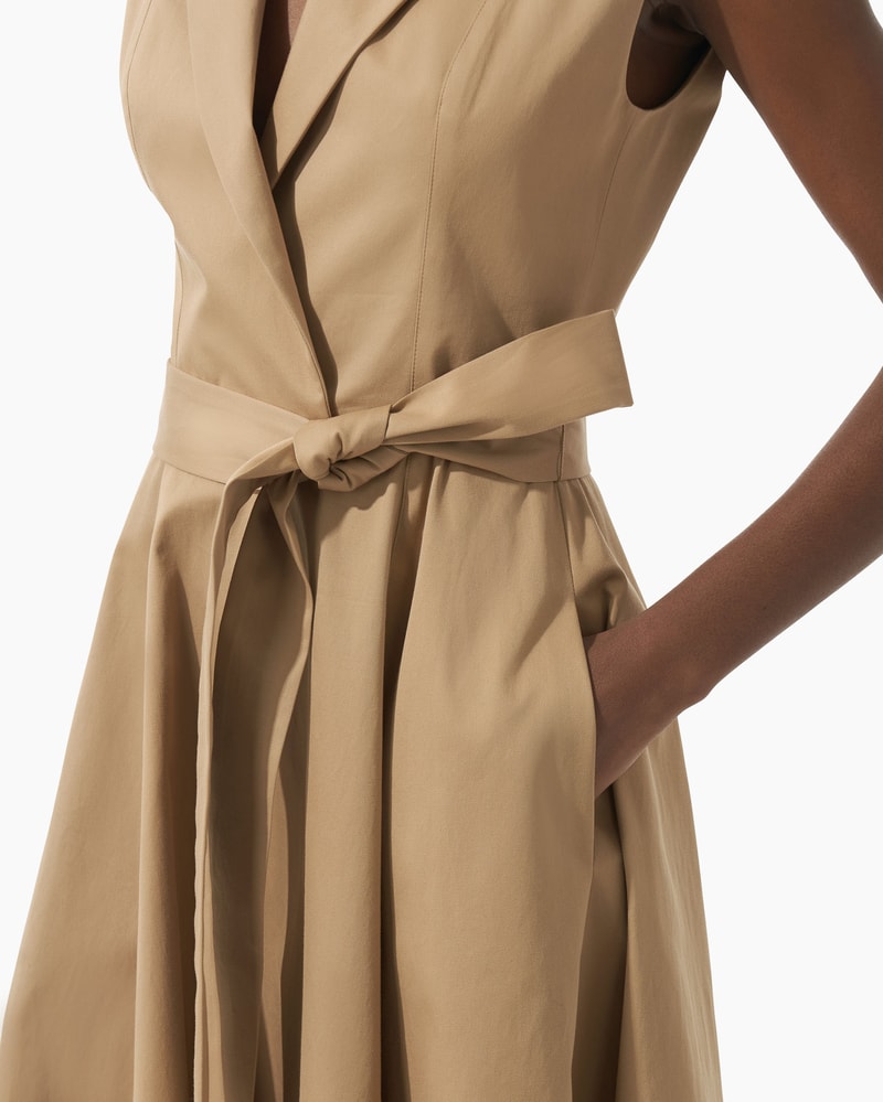 Belted Trench Midi Dress Ready to Wear Carolina Herrera