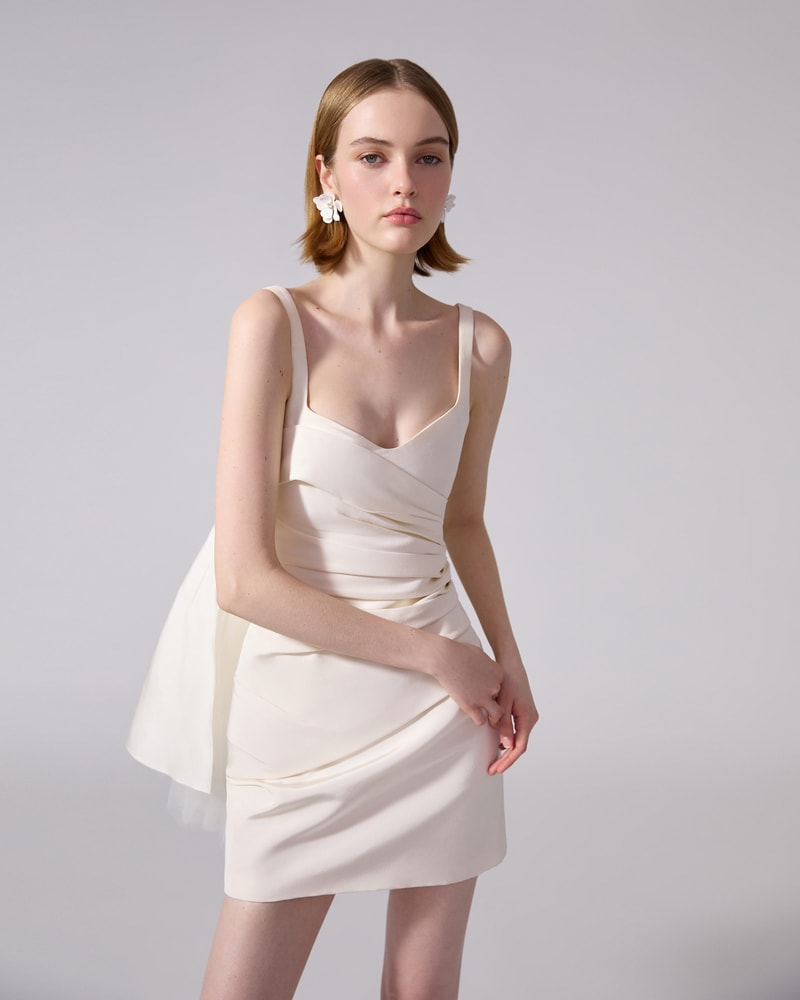 Wrap bodice dress best sale