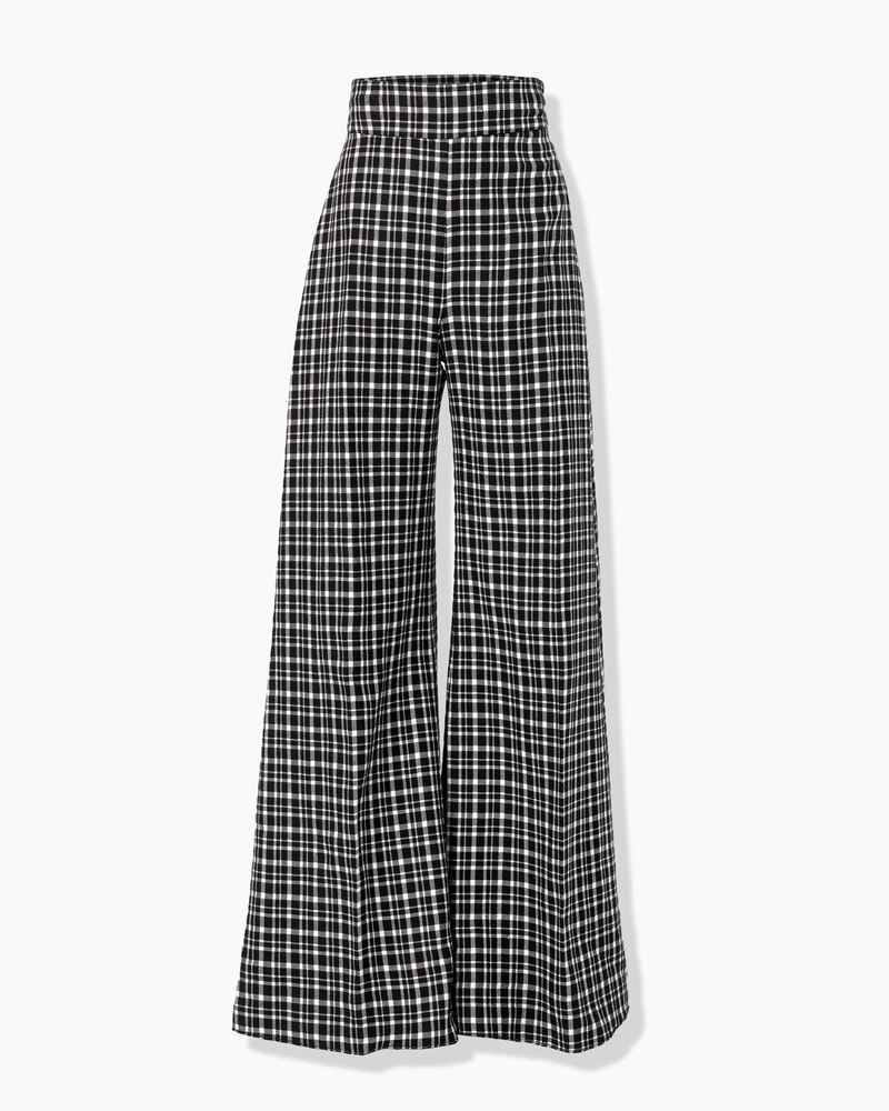 Plaid pants wide leg top
