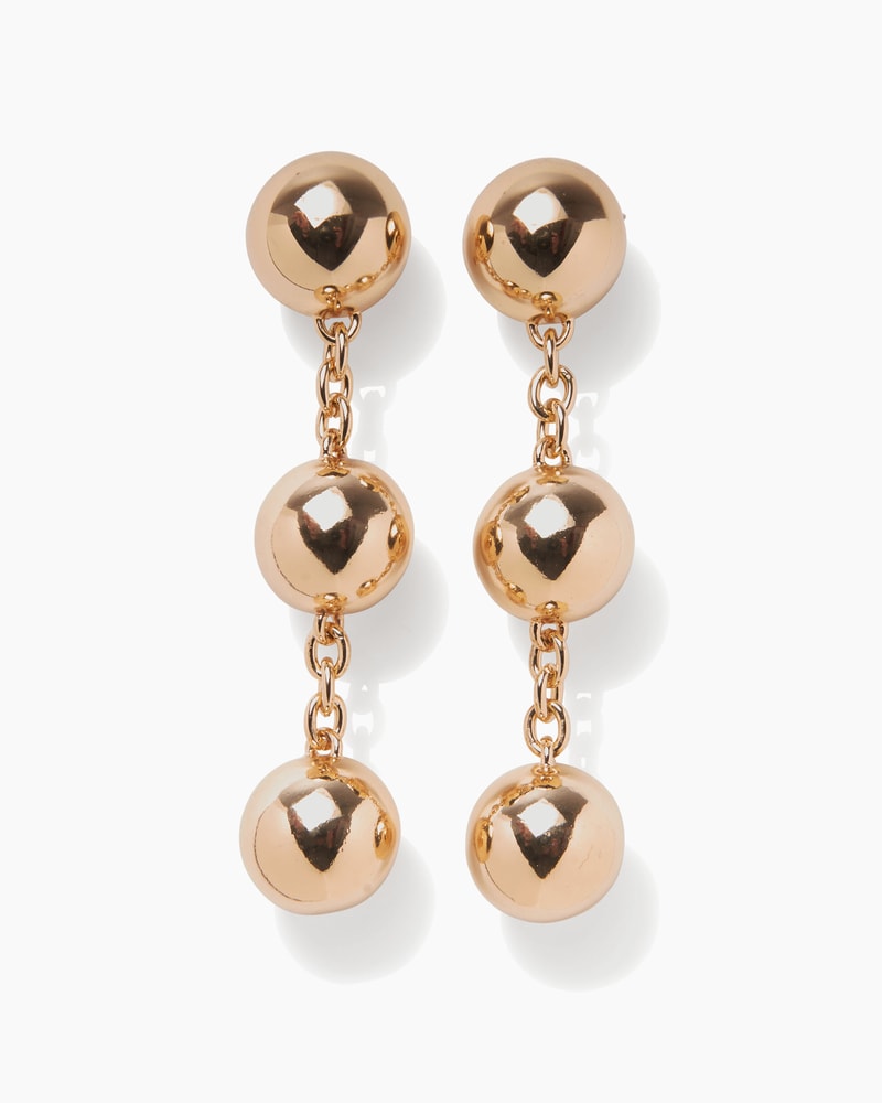 Three ball drop earrings sale