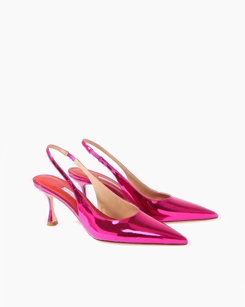 Hot pink kitten heels deals