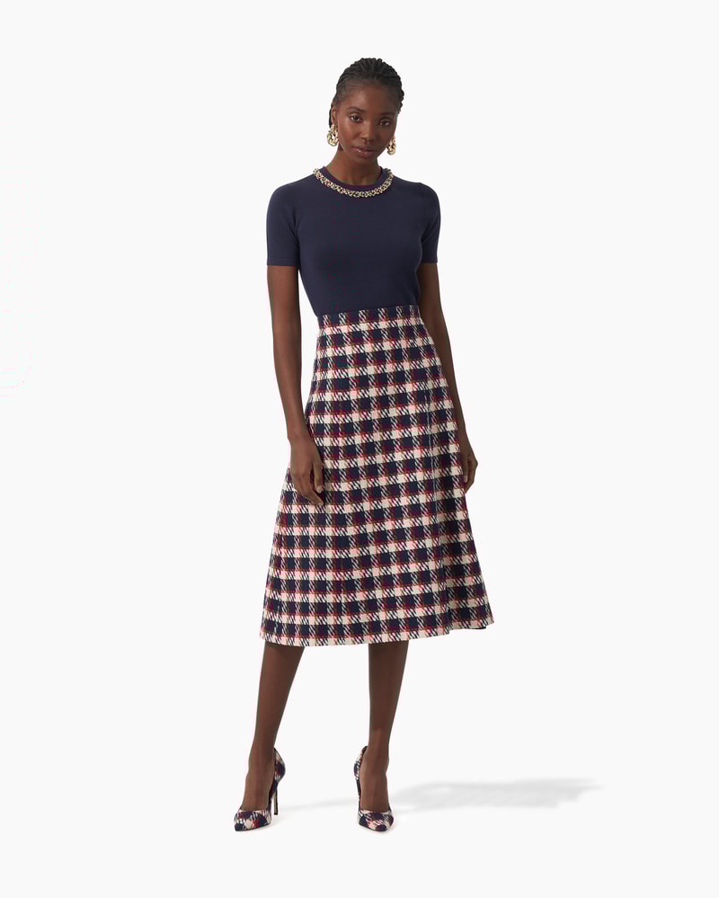 Tweed A Line Midi Skirt Ready to Wear Carolina Herrera