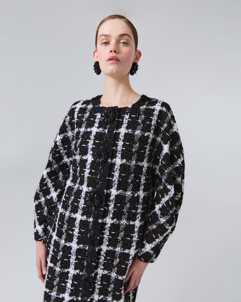 Tweed cocoon coat outlet
