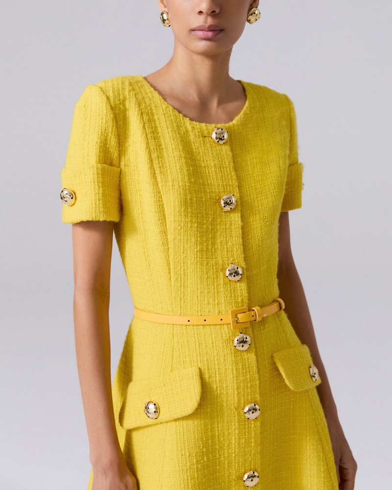 Tweed midi dress cheap