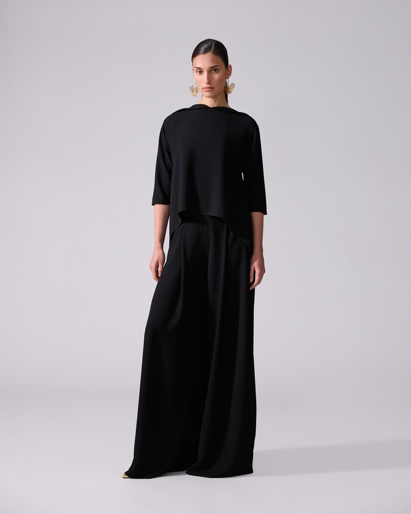 High Low Cape Top Ready To Wear Carolina Herrera