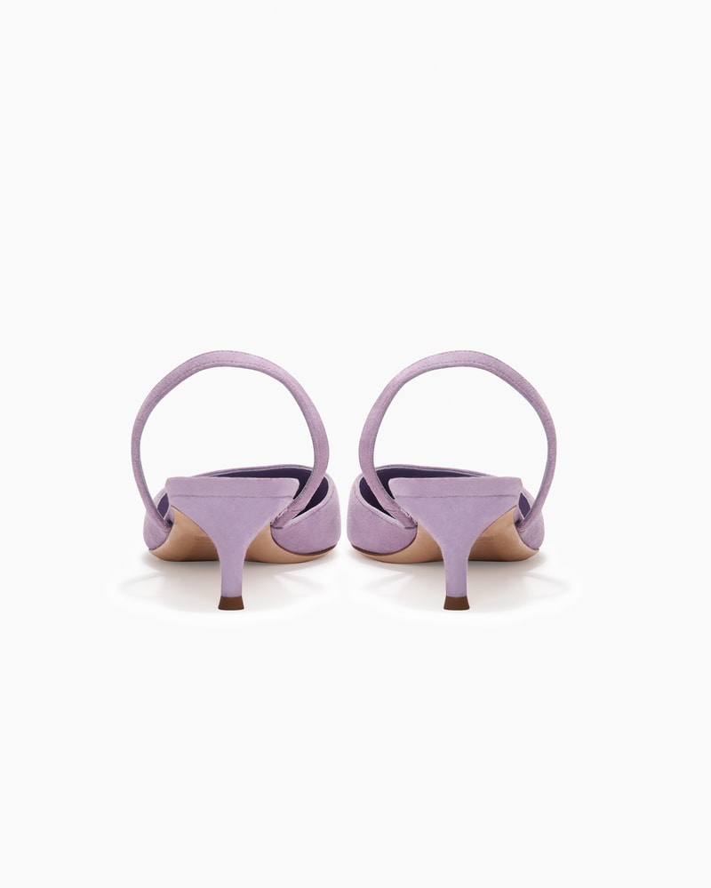 Suede kitten heel pumps discount