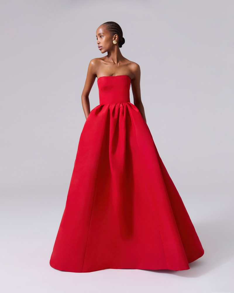 Strapless gown cheap