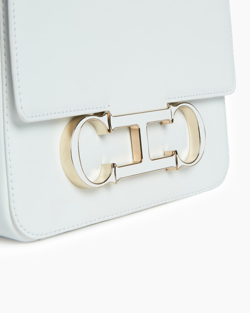 Carolina Herrera initials Insignia Handbag with Leather Handle