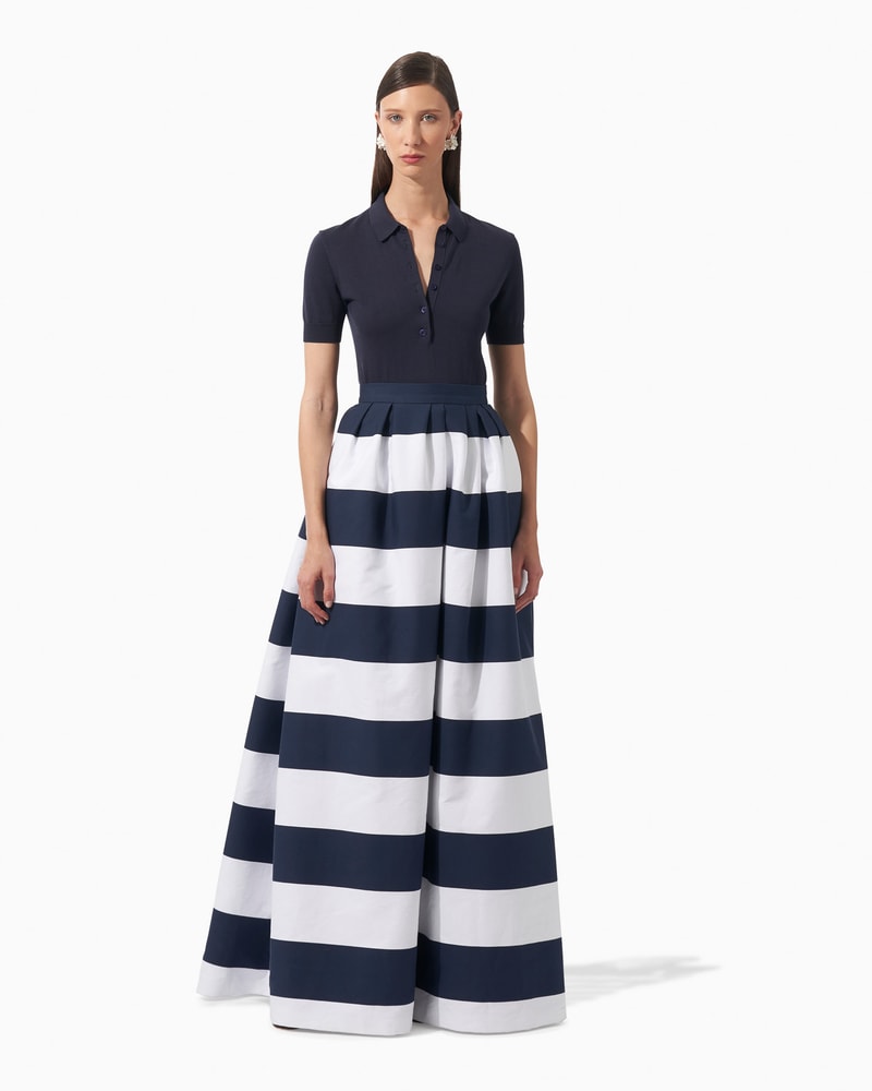 Short Sleeve Knit Polo Carolina Herrera