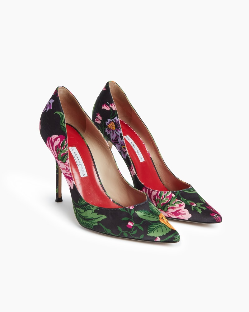 Floral print pumps discount