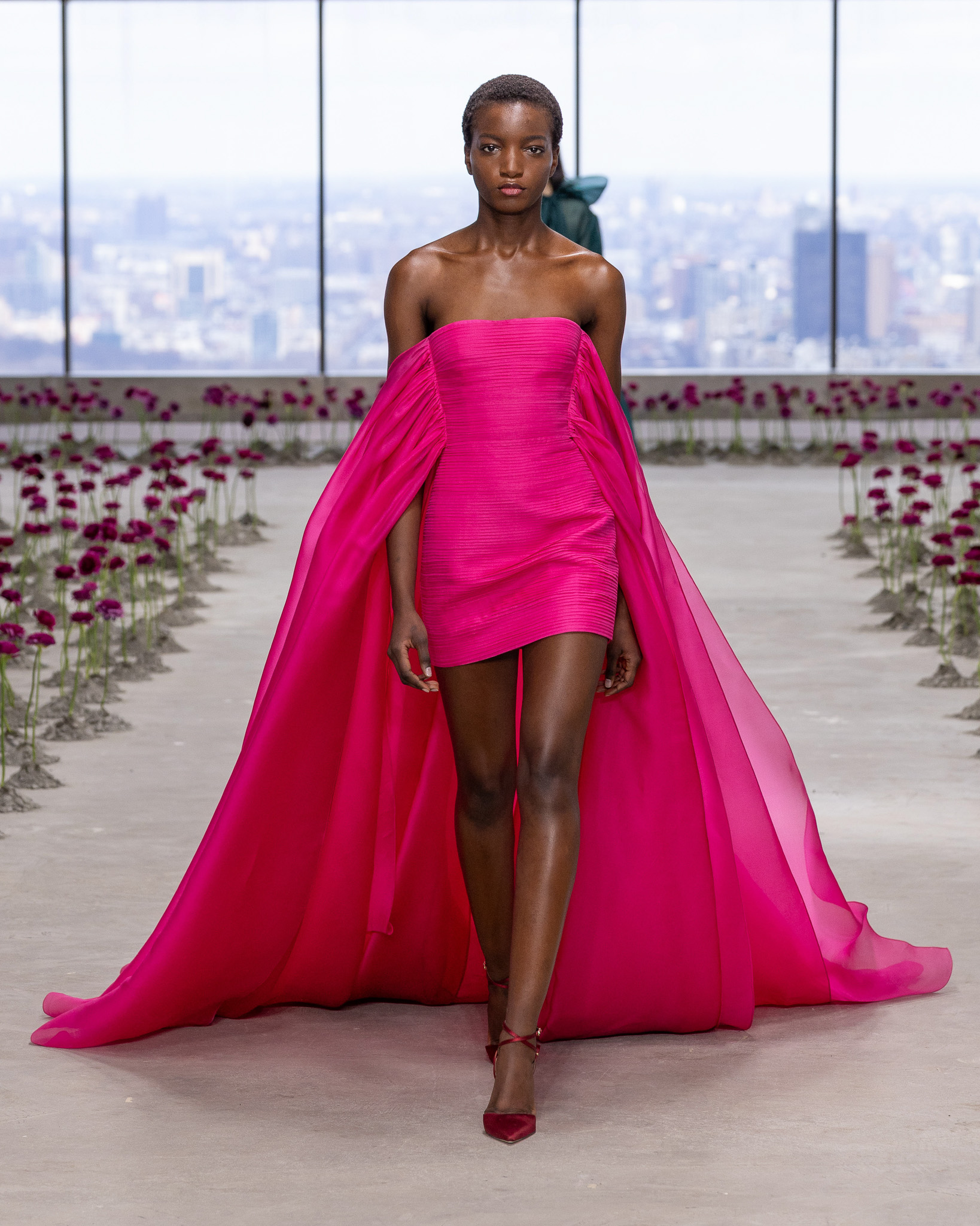carolina herrera designer dresses Fashion Show Fall 2025 | Size:XL: Men US Shoe 13-18 champagne dresses Jovani 44035 - Long Herrera bridal open back Fitted bodice