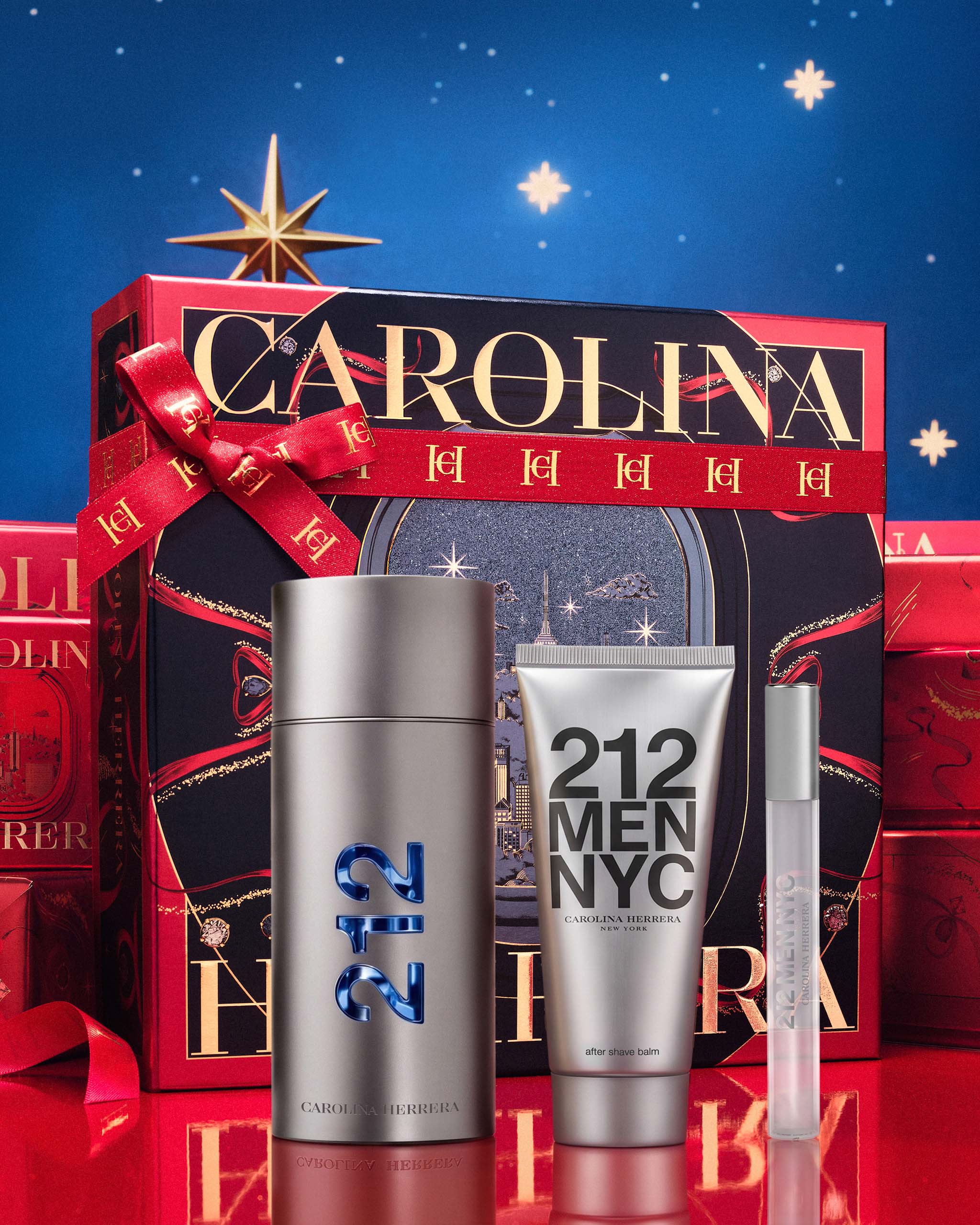 212 NYC Men 3.4 oz Eau de Toilette, 3.4 oz After Shave Gel and 0.3