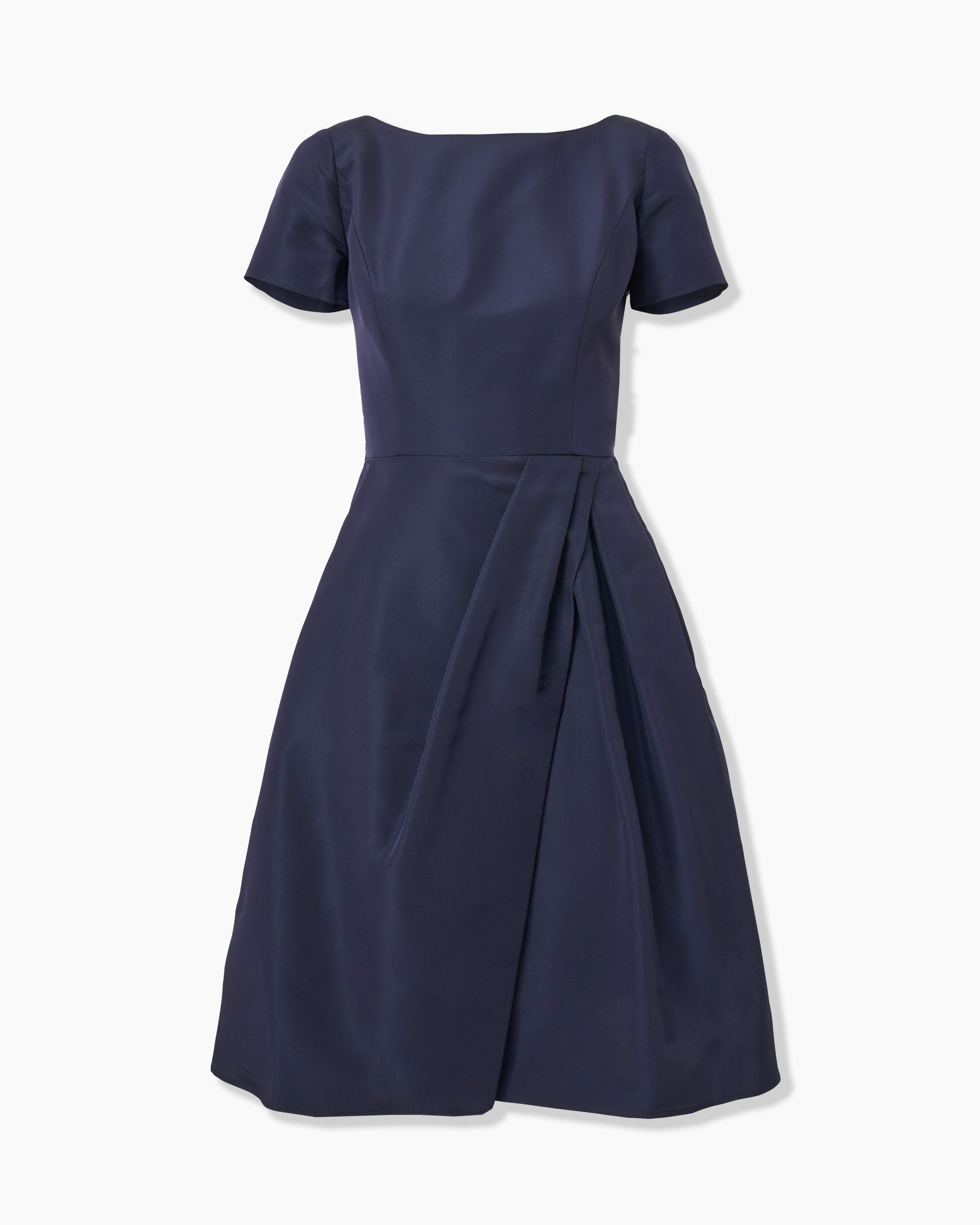 Draped Boat Neck Dress - Ready to Wear | Carolina Herrera US
