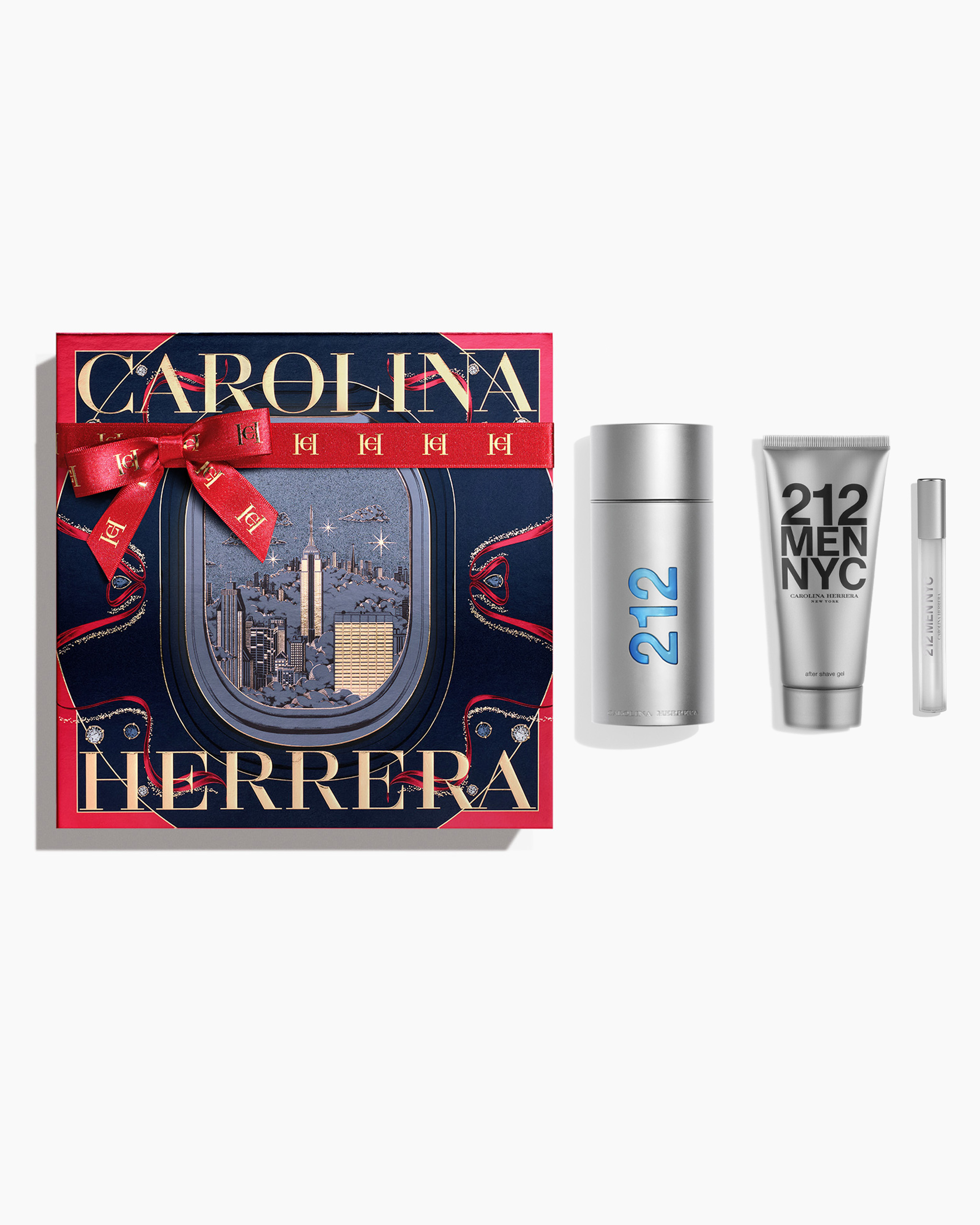 212 NYC Men 3.4 oz Eau de Toilette, 3.4 oz After Shave Gel and 0.3