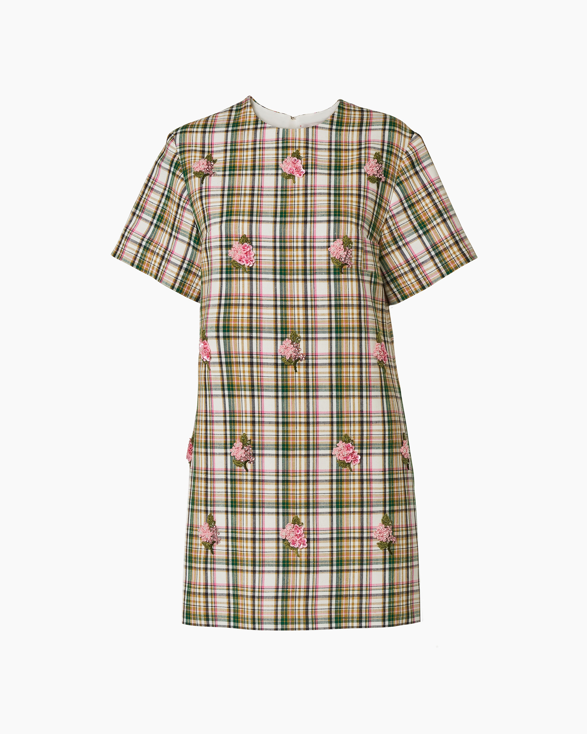pink and green plaid dress Filly Pink and Green Plaid Dress
