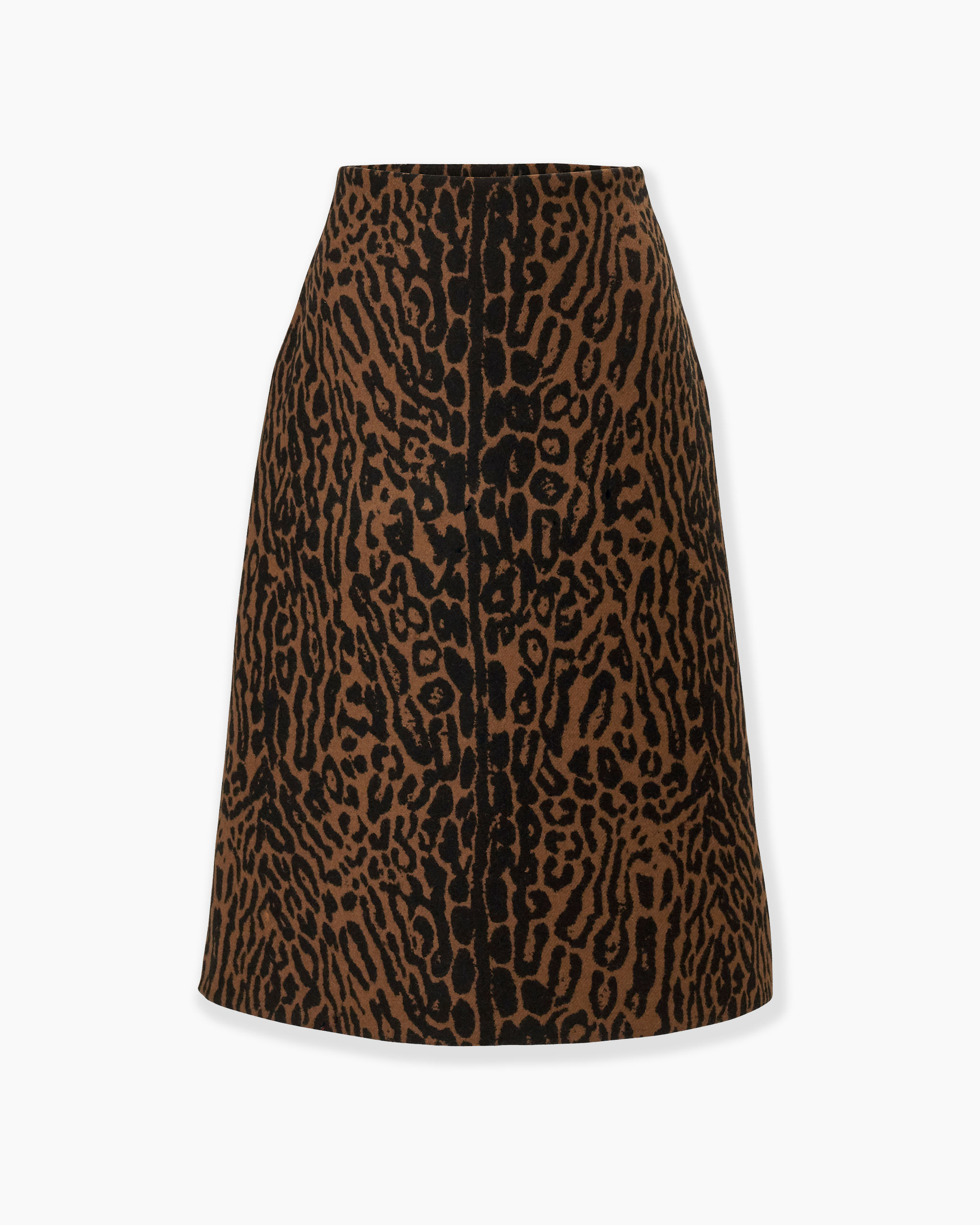 Leopard Jacquard A-Line Skirt | Carolina Herrera US